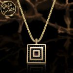 Mens Jewelry Shops Nano Gold Necklace with Bible Inside from My Nano Jewelry